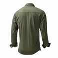 thumbnail image 2 of Tejiojio Men's and Big Men's Classic Tops Clearance Men's Workwear Shirt Plus Size Work Clothes Cotton Long-sleeved Shirt Loose, 2 of 9