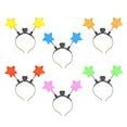 thumbnail image 4 of LED Light Bouncing Star Shape Shinning Hair Hoop Women Makeup Headband for Festival Performances Hair Accessories, 4 of 9