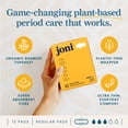 thumbnail image 2 of joni Organic Bamboo Regular Pads, 24.5cm, 12 Count, 2 of 6