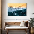 thumbnail image 3 of Elephant Stock Mountain Abstract Wall Art - Horizontal Canvas Wall Art - Living Room Wall Decor - Abstract Canvas - Blue And Orange Decor - 45" x 30", 3 of 8