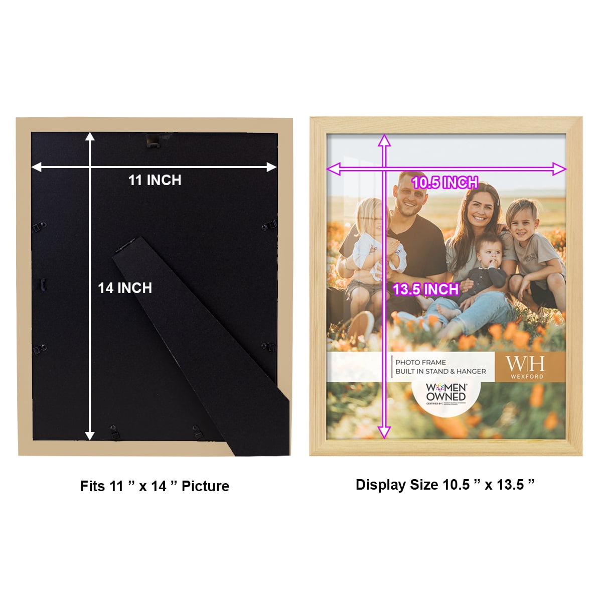 Woodgrain 11 in. x 14 in. Natural Wood Picture Frame