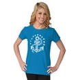 thumbnail image 4 of Let's Get Wrecked Summer Beach Anchor Womens Slim Fit Graphic Tee Brisco Brands S, 4 of 4
