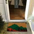 thumbnail image 2 of Boho Coir Doormat for Outdoor Entrance, Boho Front Door Mats Outdoor, Boho Welcome Mat, Boho Door Mat Outdoor, Boho Indoor Door Mats for Entryway, 17x30 (Forest Mountain), 2 of 5