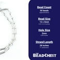 thumbnail image 4 of The Bead Chest Silver Bamboo-Shaped Beads, Full Strand of Quality Metal Spacers for DIY Jewelry Design, 4 of 4