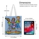 thumbnail image 5 of Cyberchase Bolso de tela con estampado de lienzo para mujer, bolsa de compras reutilizable y estética, con cremallera interior, regalo para mujer, 35 × 40 cm., 5 of 6