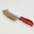 thumbnail image 2 of Cepillo De Mano De Metal Convexo, 1 Fila De Acero Latonado, Cepillado Y Limpieza De Superficies Metálicas, Uso Ocasional O Intensivo 23,3 * 5,3 Cm (Latón) 3 Piezas, 2 of 4