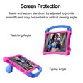 thumbnail image 5 of Kids Case for Samsung Galaxy Tab S9 FE/S9/S8/S7 Silicone Protective Rugged Case with Shoulder Strap & Handle Grip & Kickstand for Samsung Galaxy Tab S9 FE/S9/S8/S7, Rose, 5 of 8