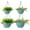Sky Blue, variant on Hanging Planters for Indoor Outdoor Plants 8 and 10 Inch, ​4 Packs Plant Hanger with Drainage Holes, Hanging Basket Flower Pot Perfect for Home, Office and Garden, Black