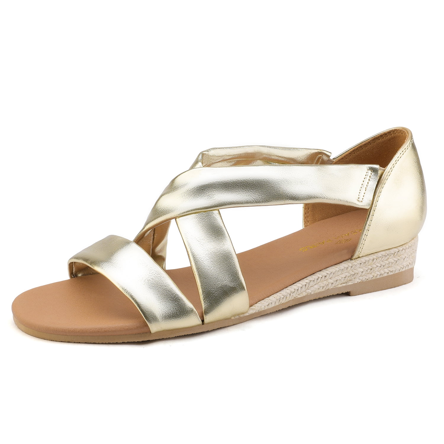Dream Pairs - DREAM PAIRS Womens Fashion Open Toe Low Wedge Sandlas Casual Flat Sandals FORMOSA 