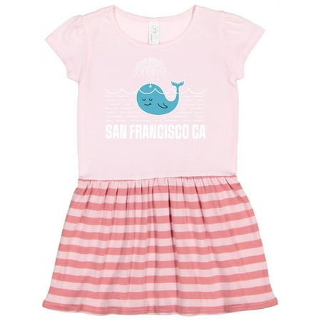 

Inktastic San Francisco California Whale Watching Gift Toddler Girl Dress