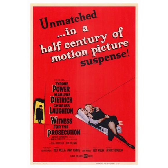 Posterazzi MOVEF3182 Witness for the Prosecution Movie Poster - 27 x 40 in.