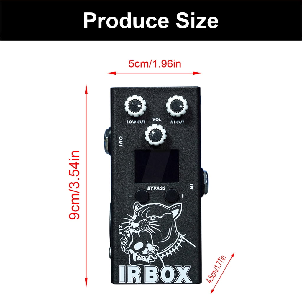 Guitar Box Pedal Cab Impulses Response Cabinets Speakers Simulation Guitar Effect Pedal 32 Presets 9 Segment Modules