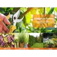 thumbnail image 1 of Ergonomic Design Garden Shears, Stainless Steel Pruning Scissors with Safety Lock, for Multi-Purpose Plant Maintenance, User-friendly and High Cost Performance, 1 of 8