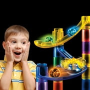 National Geographic Kids Stem Series Glowing Marble Run, 50-Piece Set for Child or Teen 8 Years & up