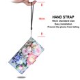 thumbnail image 2 of SaniMore Painted Wallet Case Compatible with Galaxy S23, Stylish PU Leather Shell Magnetic Closure Shockproof Kickstand Case with Wrist Strap for Samsung Galaxy S23, Pink Floral, 2 of 9