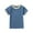Blue, variant on ZyeKqe Toddler Boys Girls Summer Tops Unisex Short Sleeve Crewneck T Shirts Solid Color Loose Fitted Comfy Tees