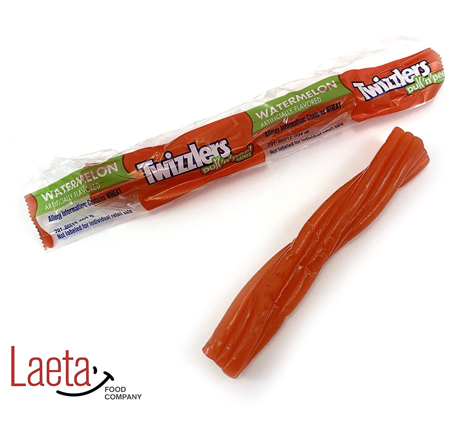 TWIZZLERS PULL 'N' PEEL Watermelon Flavor Chewy Candy (3 Pound Bag)