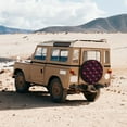 thumbnail image 4 of Fotbe Vintage Psychedelic Spare Tire Cover Thickening Universal Fit for Jeep, Trailer, RV, SUV, Truck, Tough Tire Wheel Soft Cover-14 inch, 4 of 8
