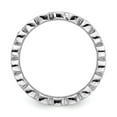 thumbnail image 2 of White Sterling Silver Ring Band Eternity Citrine Round Yellow, 2 of 5