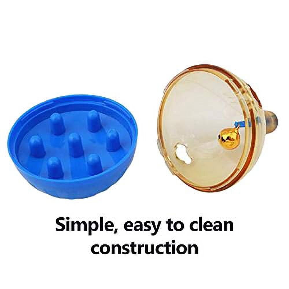 K-Cliffs 2pc Slow Feeder Pet Toy for Small Animals Cat Dog Blue