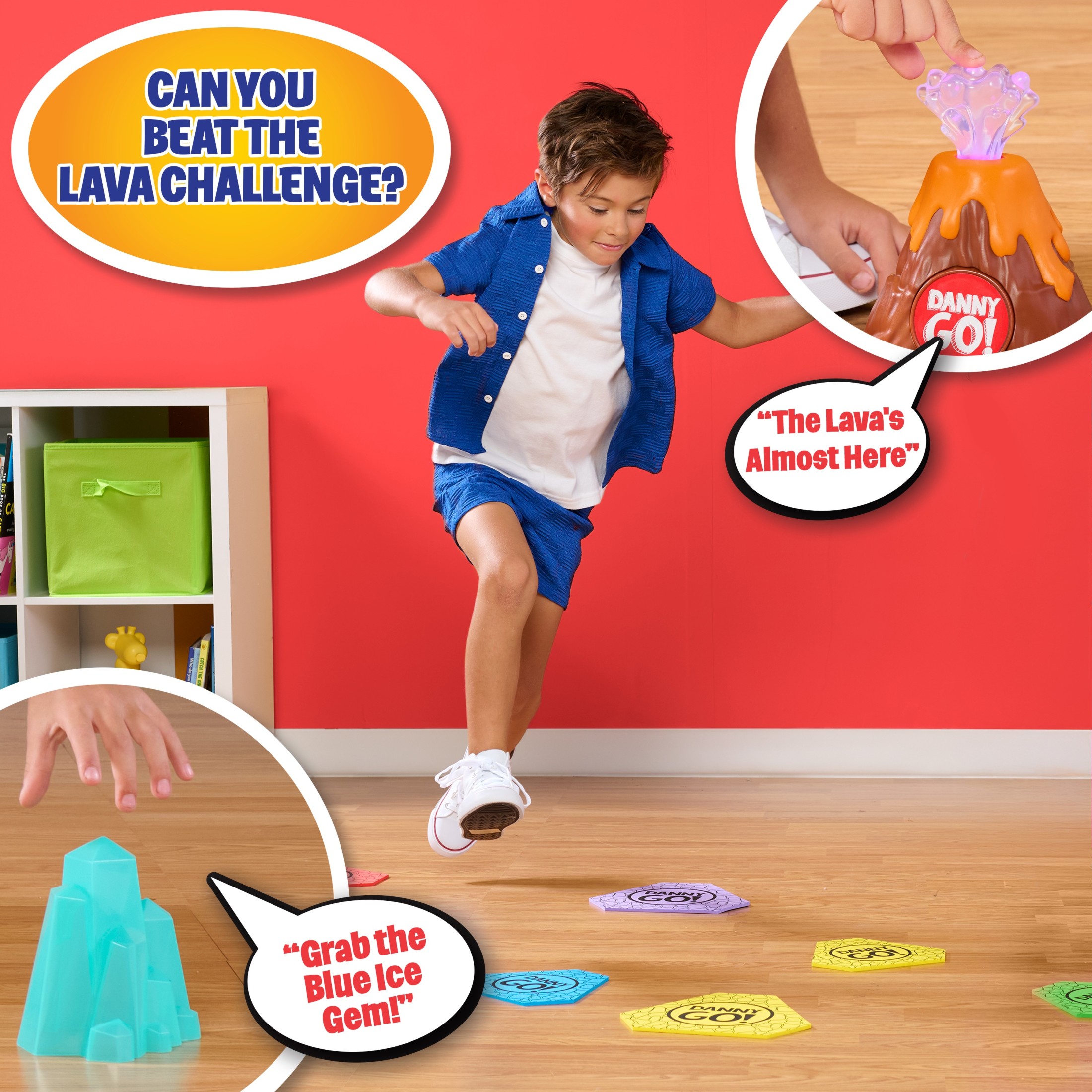Danny Go! Lava Adventure Game - Officially Licensed Action Game for Preschool and Elementary School Kids Inspired by Danny Go!, Kids Toys for Ages 3 up