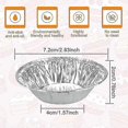 thumbnail image 2 of 250 Pcs Foil Trays Muffin Cases Disposable Aluminum Foil Cups Round Mini Egg Tart Cases Mold For Cake Tarts - Xingx, 2 of 5