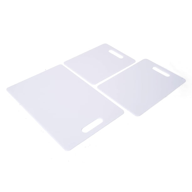 Juego de tablas de cortar Farberware de plástico aptas para lavavajillas, color blanco