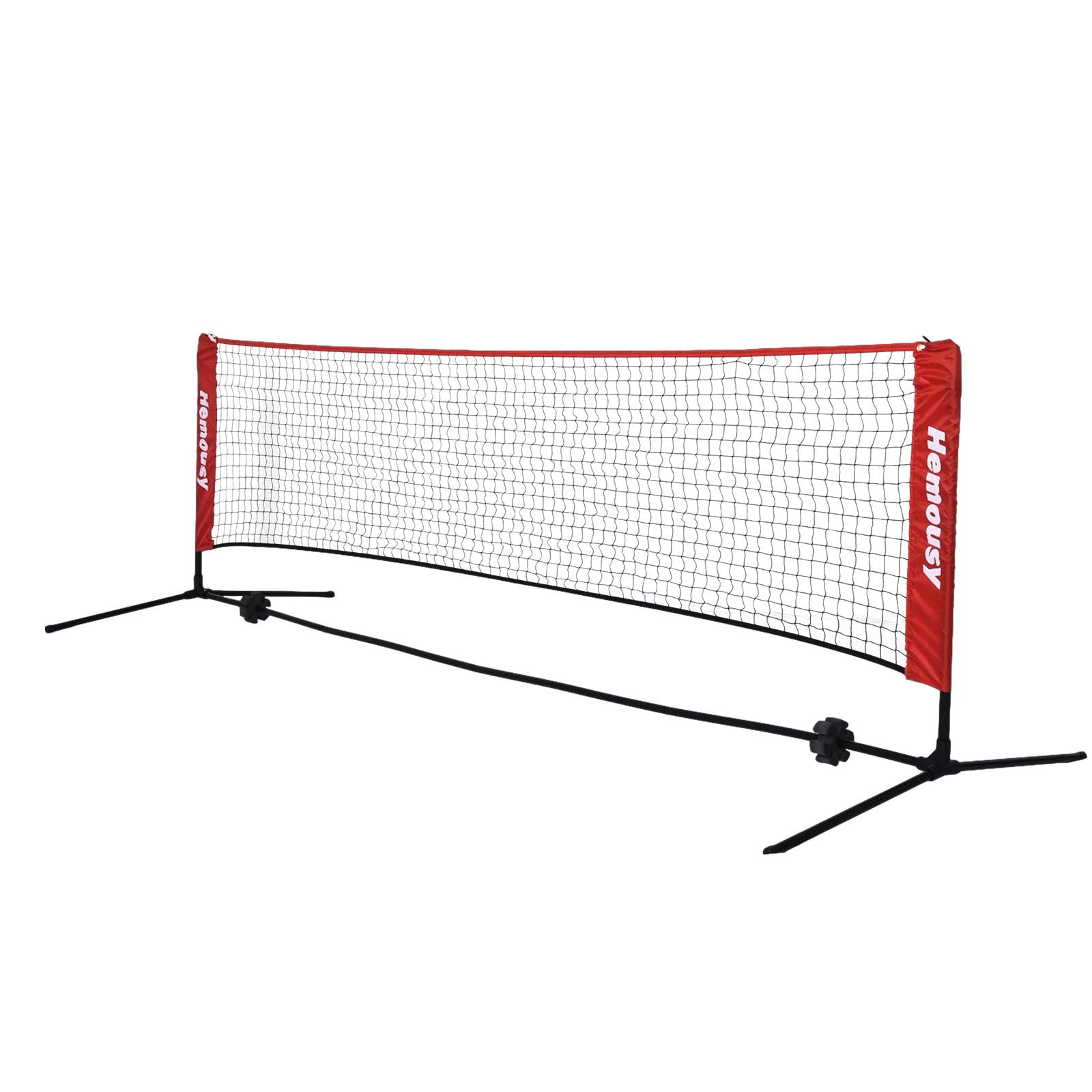 PowerNet Portable Badminton Tennis Volleyball Pickleball Net Adjustable Height 