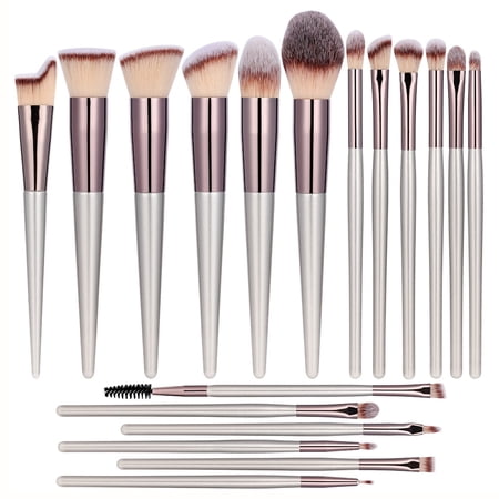Qinghuai 18 Pcs Professional Makeup Brushes Set for Eye and Face Premium Eye Makeup Brushes Soft Makeup Brushes