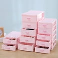 thumbnail image 2 of Mini Multi-Layer Desktop Drawer Style Storage Box Plastic Cosmetics Jewelry Case, 2 of 10