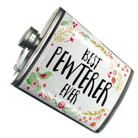 

NEONBLOND Flask Happy Floral Border Pewterer