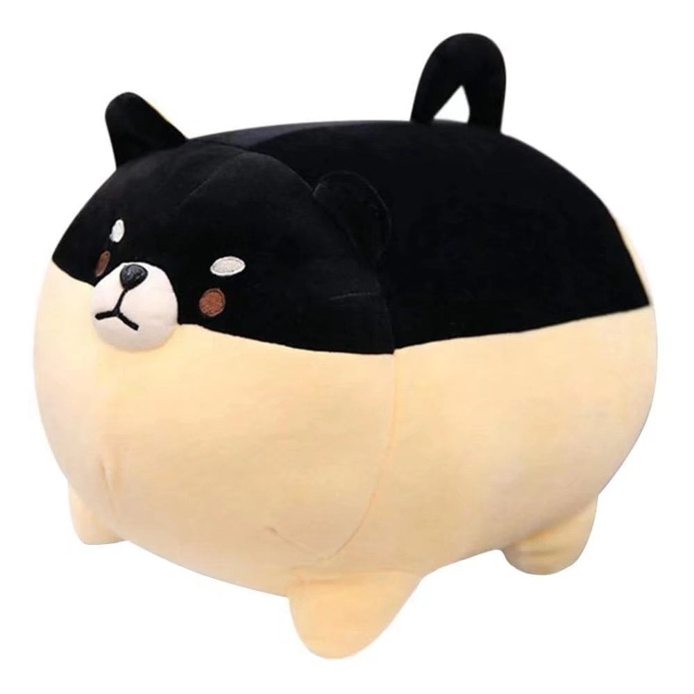 Black Stuffed Animal Shiba Inu Plush Dog Toy Anime Corgi Kawaii Plush Soft Pillow Plush Toy Gifts for Girl Boy Year Gift Families Plushies Shiba Inu Plush Plush Toy Pillows Cushion Doll Dog