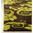 thumbnail image 6 of SAFAVIEH Soho Logan Floral Wool Area Rug, Brown/Green, 6' x 6' Round, 6 of 8