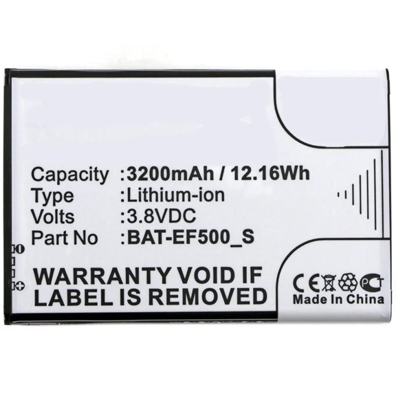 Batteries N Accessories BNA-WB-L8036 Barcode Scanner Battery - Li-ion, 3.8V, 3200mAh, Ultra High Capacity Battery - Replacement for Bluebird BAT-EF500_S Battery