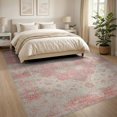 thumbnail image 3 of ODIKA Beige Vintage Dining Allover Motifs Transitional Neutral Cream for Room, Large Office, Lounge, Non-Slip Chair-Friendly, 3 of 7