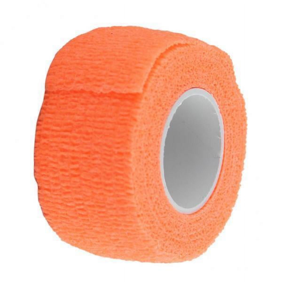 DOLITY 6x2.5cm First Aid Medical Ankle Care Self-Adhesive Gauze Tape Orange 6 Pcs