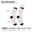 thumbnail image 2 of Balery Lavender Flowers Calcetas Largas con Estampado para Hombre y Mujer – Suaves y Transpirables, Talla Única (US 5-11), 2 of 6