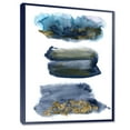 thumbnail image 3 of Designart 'Abstracts Clouds With Golden Touches' Modern Framed Canvas Wall Art Print, 3 of 4