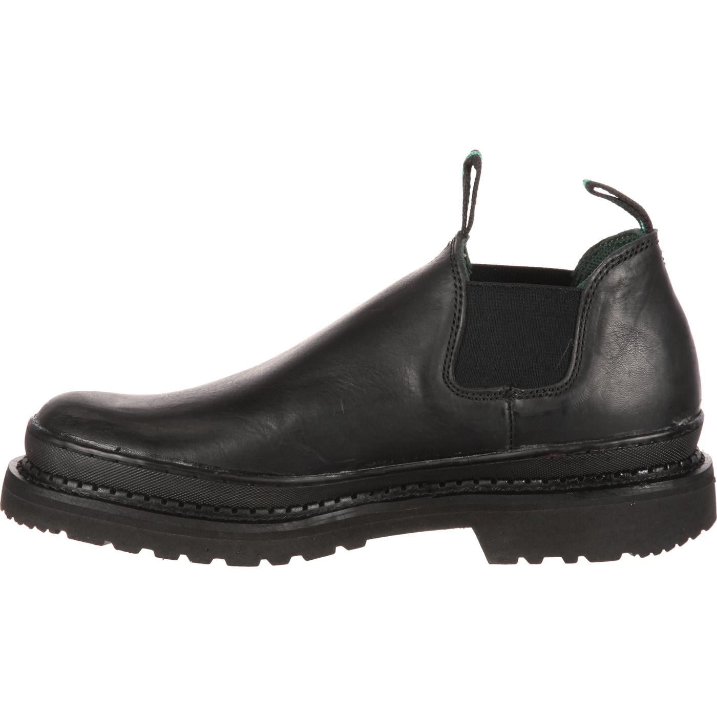 black slip on work shoes