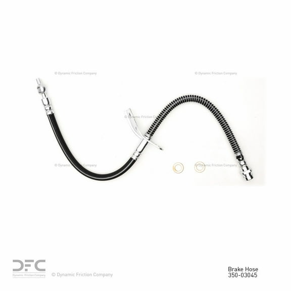 Front Left Dynamic Friction Company Brake Line Hose 350-03045 For 2007-2010 Hyundai Elantra
