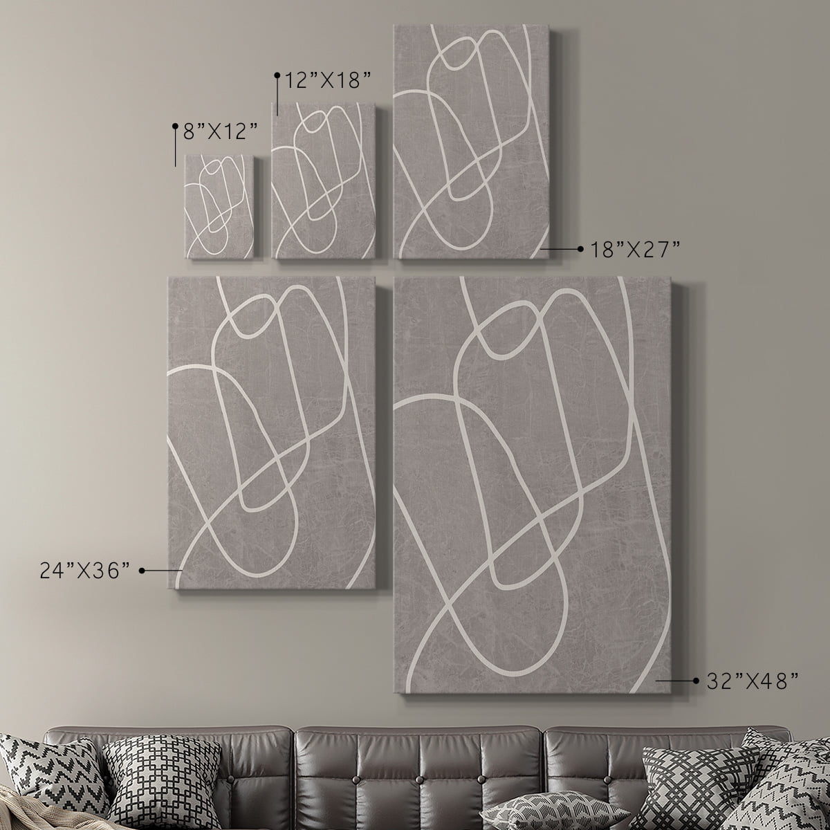 Fissures II Premium Gallery Wrapped Canvas - Ready to Hang