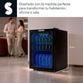 thumbnail image 2 of Enfriador de Bebidas Frigobar Compacto Negro Mini Refrigerador de Acero Inoxidable Ideal Para Espacios Pequeños Frigobar Mini Multifuncional Mini nevera Latas De Refresco (48 Litros), 2 of 7