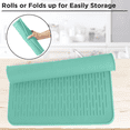 thumbnail image 3 of Silicone Drying Mat, Dish Drying Mat, Large Dish Drainer Mat for Kitchen Counter, Non-Slip Silicone Sink Mat, BPA Free, Dish Washer Safe, 3 of 5