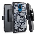 thumbnail image 1 of DALUX Hybrid Kickstand Holster Phone Case Compatible with Escape Plus / Journey / K30 (2019) / Arena 2 / Tribute Royal - Gray Stylish Camo, 1 of 2