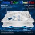 thumbnail image 6 of Elegant Choise 3 Packs PC Case Fans 120mm RGB Computer Fan Quiet Cooling, White, 6 of 10