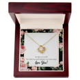 thumbnail image 5 of To My Girlfriend Light up my Life Infinity Knot Necklace Message Card, 5 of 17