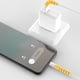 thumbnail image 3 of Kuymtek Protector Saver Cover para IPhone Android Cargador USB Cable Sleeve (Amarillo), 3 of 9