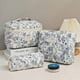 thumbnail image 5 of Pisexur Belleza Maquillaje Bolsa de cosméticos portátil acolchada de gran capacidad, bolsa de almacenamiento floral acolchada, bolsa de almacenamiento para artículos de tocpara mujeres y hombres, 5 of 5