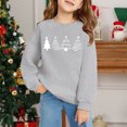thumbnail image 2 of Petit Enfant Imprimé Filles Chandail à Manches Longues Col Rond avec Poche pour l'Hiver Tenue Décontractée de Vacances Chandail à Enfiler pour Enfants Chandails à Capuchon pour Enfants Chandail pour Tout-Petits Filles 4t Chandail Fille Fille N 4t Porter Gris 5-6 Ans, 2 of 4