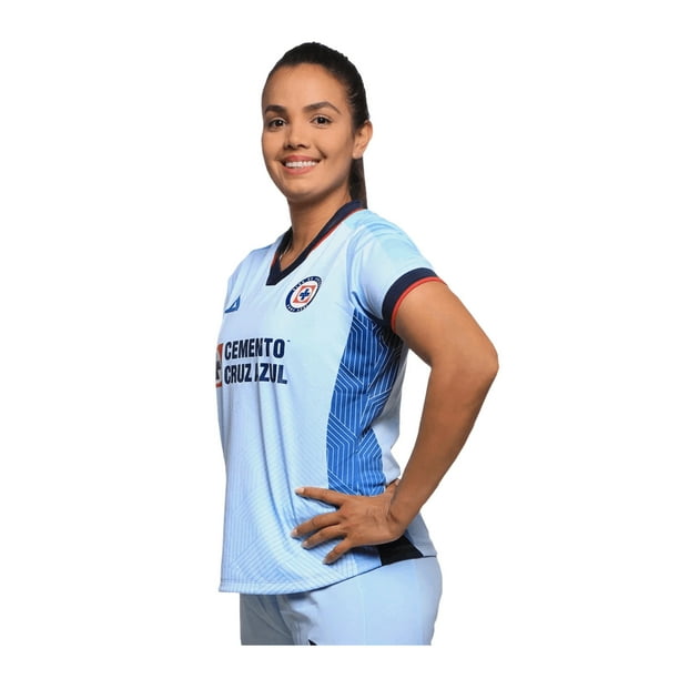 Jersey Visitante Cruz Azul para Mujer 2023-2024 Bodega Aurrera